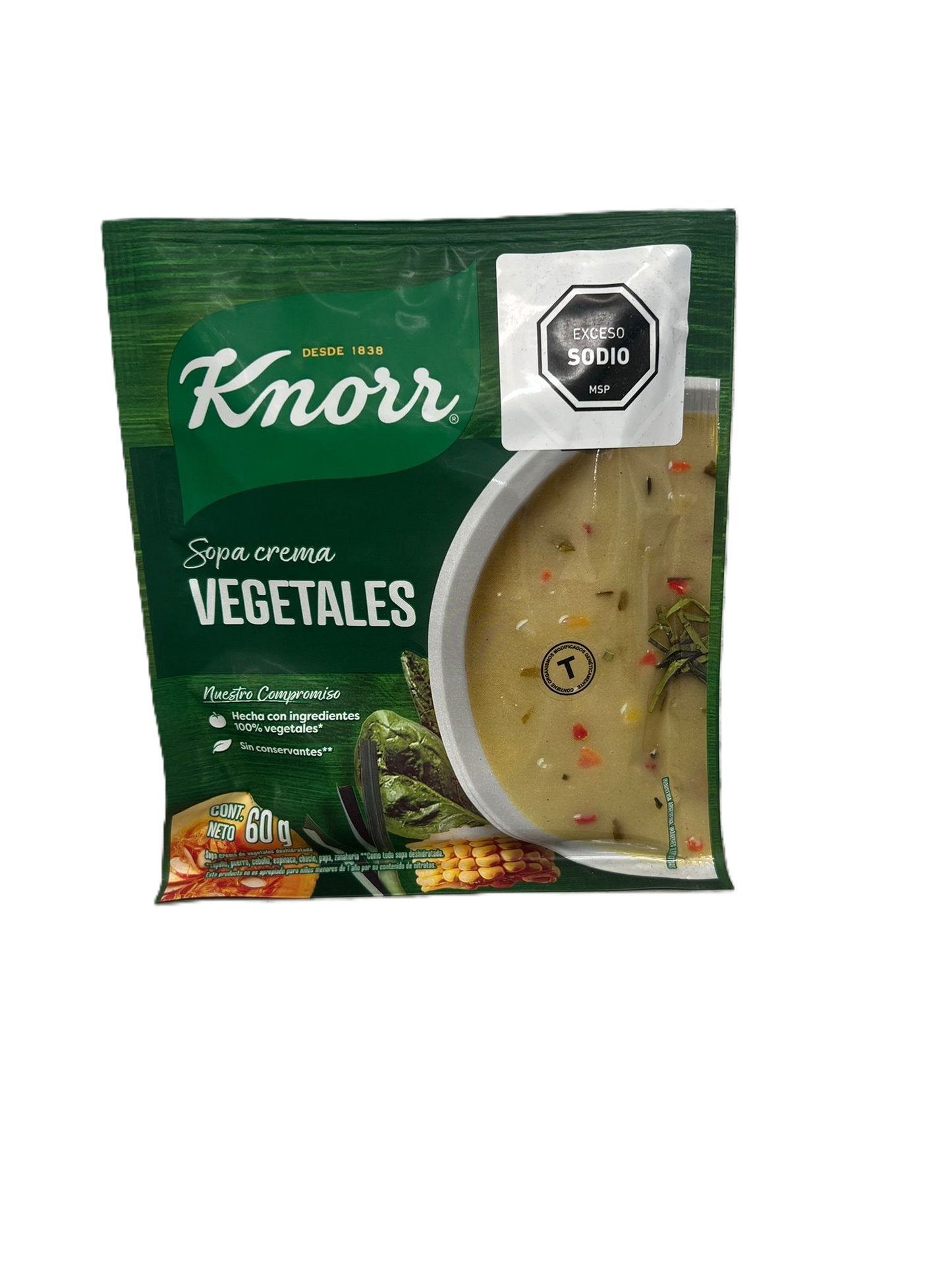 SOPA CREMA VEGETALES KNOR 4 PORCIONES