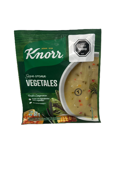 SOPA CREMA VEGETALES KNOR 4 PORCIONES