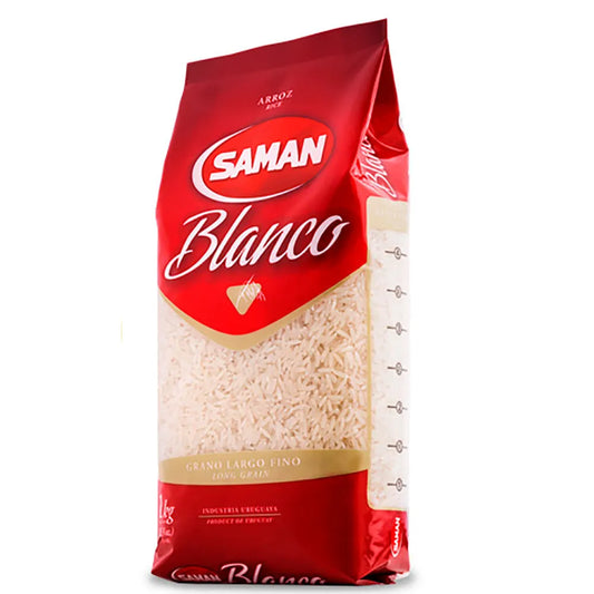 ARROZ SAMAN BLANCO 1Kg
