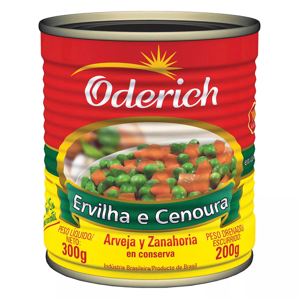 ARVEJAS Y ZANAHORIA ODERICH 200 GR