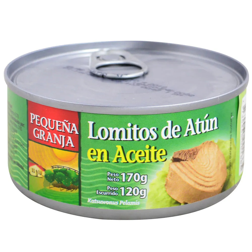 ATUN LOMITO EN ACEITE PEQ. GRANJA 170 GRS.